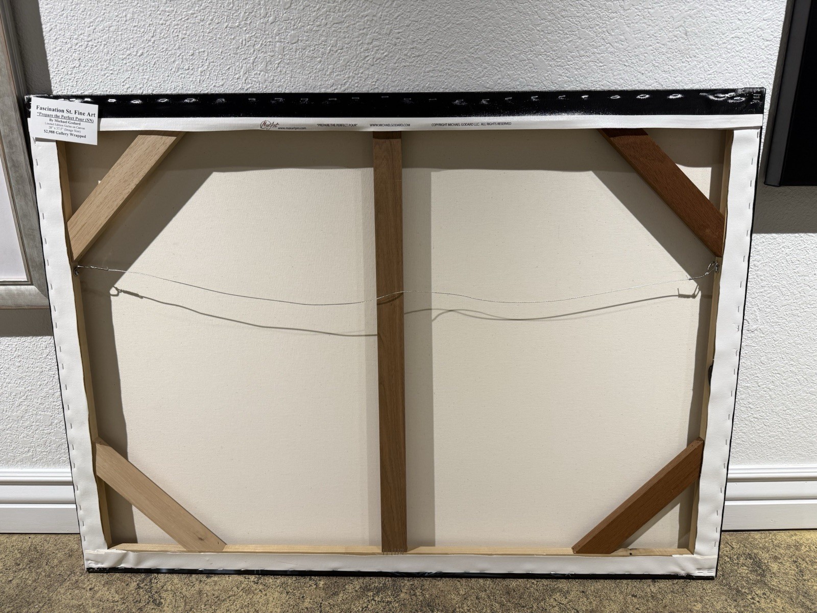 #82/400 "Prepare the Perfect Pour" (SN) Michael Godard LE Giclee on Canvas