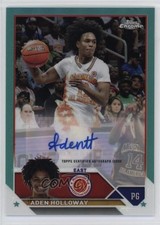 2023 Chrome McDonald's All American Aqua Refractor 62/99 Aden Holloway Auto 1m6p