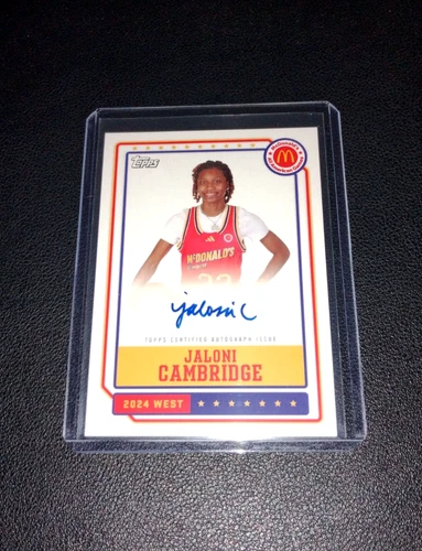 Jaloni Cambridge 2024 Topps Chrome McDonald's All-American Auto Ohio State