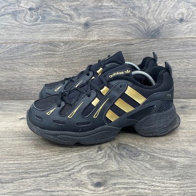 Adidas EQT Gazelle Athletic Sneakers Shoes Men's Size 7  Black & Gold EG6478