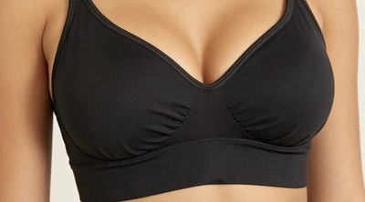 AVON UNA THE ONE BH so bequem ohne Bügel ohne Verschlüsse Gr. XL 20-22 SCHWARZ