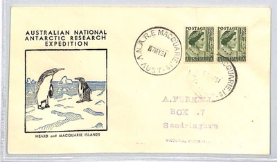 AUSTRALIA *Antarctic Expedition* PENGUIN Cover 1951 {samwells-covers}ZK221 - Image 1 of 4