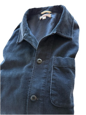 #ad #ad Wallace amp; Barnes Corduroy Jacket Men’s Large Blue Button Up Chore Unlined $58.88
