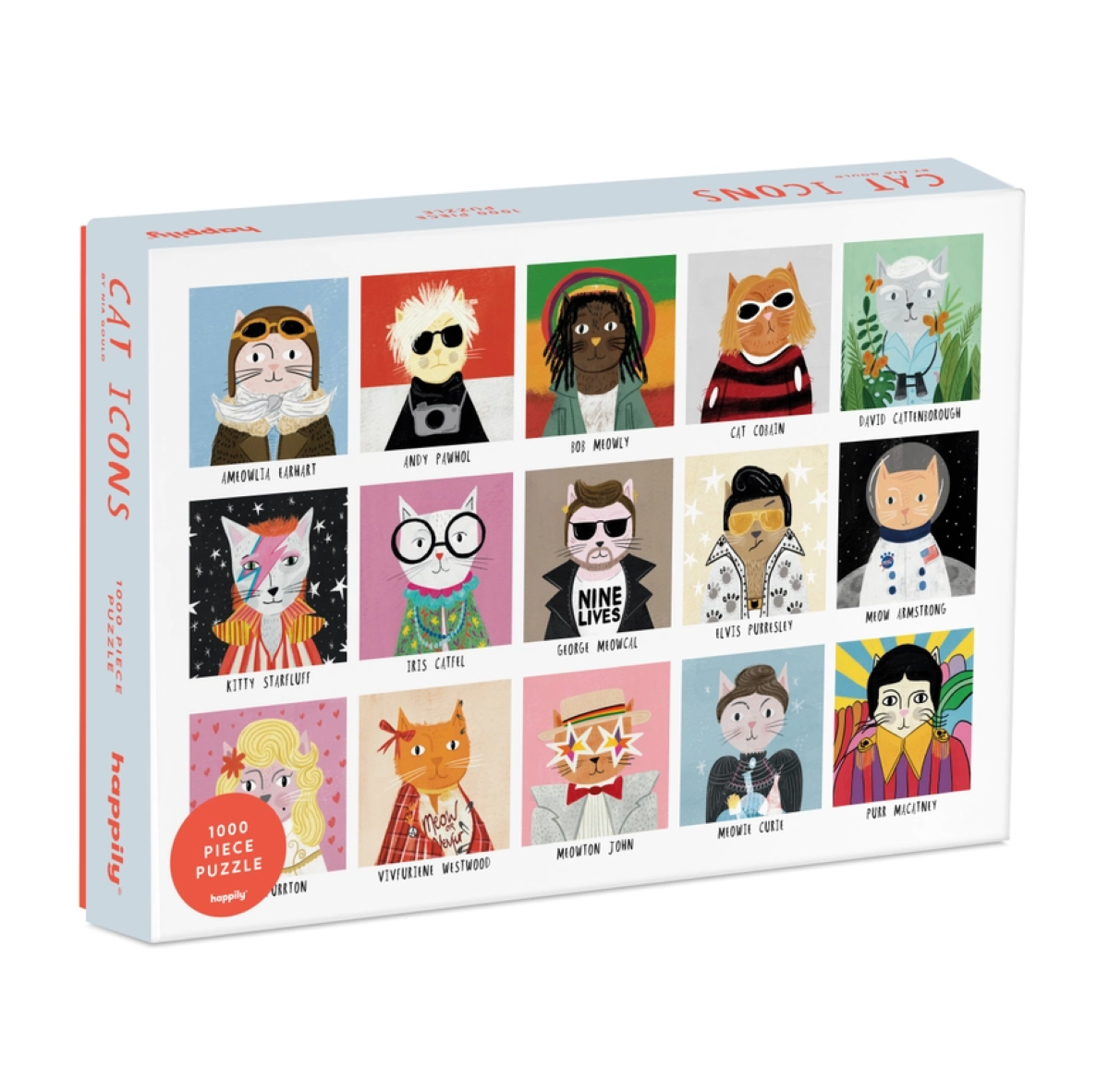 Jigsaw Puzzle Cat Icons Design 1000 Piece By Happily Novelty Birthday Gift Idea