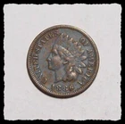 1886 Variety 1  INDIAN HEAD CENT Better Date  Sharp VF+ / XF #4C88