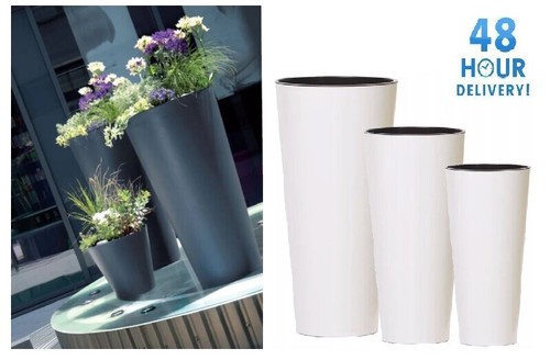 Planter Plant Pot Flowerpot Tubus Outdoor Garden Balcony Indoor Modern Tall - Afbeelding 1 van 30