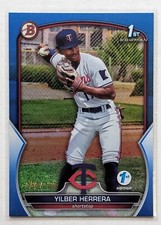 2023 Bowman 1st Edition Yilber Herrera Blue Foil /150 #BPPF-86 Minnesota Twins