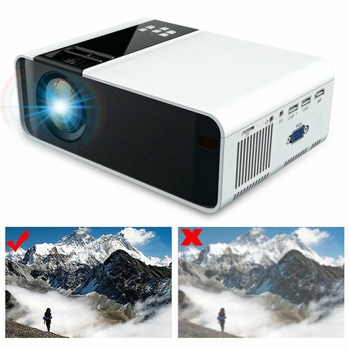 Portable Wifi Projector Bluetooth Movie Video Android Home Theatre HDMI USB VGA - Picture 11 of 15
