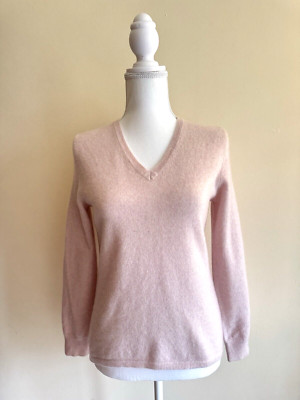 Peter Hahn Pale Pink  100% Cashmere Women  Jumper  Size S/36 UK8