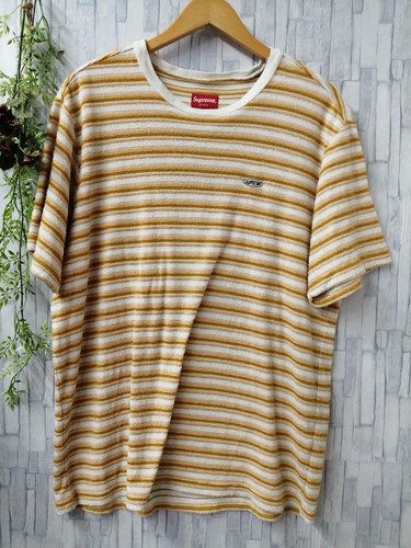 supreme multi stripe terry tee