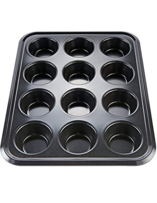 Magic Salt 12 Tassen Antihaft Muffinform, Cupcakeform für Cupcakes, Pudding &...