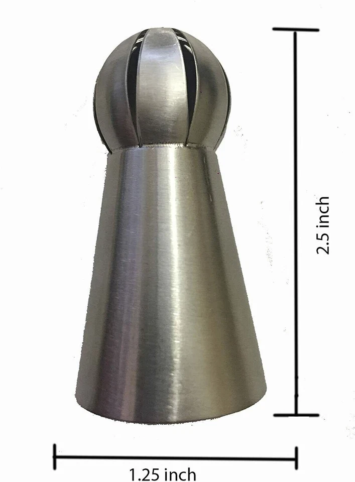 7PCS Russian Ball Piping Nozzle Sphere Icing Tips Cake Pastry Decorating Tools - Image 2 of 4