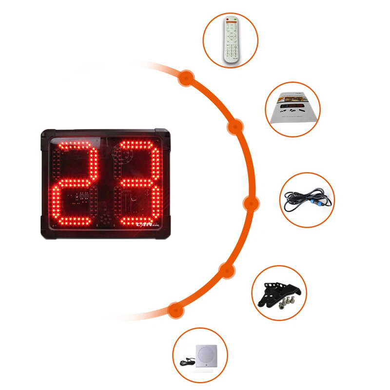 Led Seconds Countdown Clock Counter Digital Electronic Basketball Shot Clock - Image 2 of 4