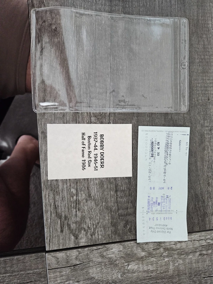 Bobby Doerr Boston Red Sox Signed Bank Check - Image 4 of 4