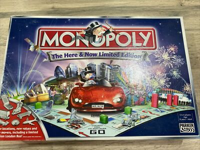 Monopoly Das Hier und Jetzt Limited Edition Brettspiel 1 Wohnung fehlt