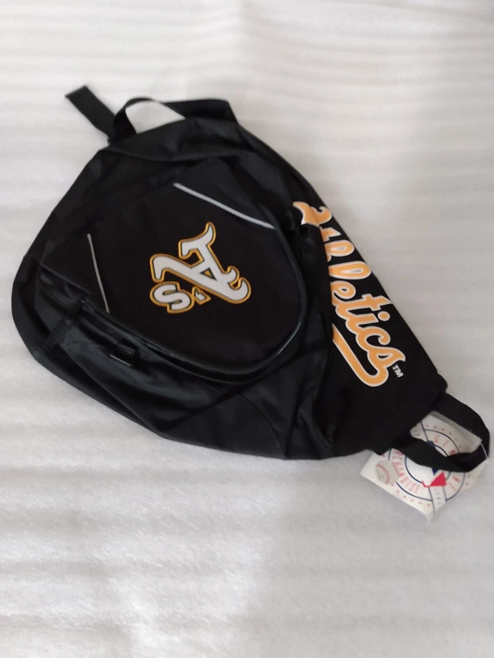 A's бейсбольная команда черный рюкзак 40L с белыми и золотыми буквами мягкие ремни - Изображение 4 из 4