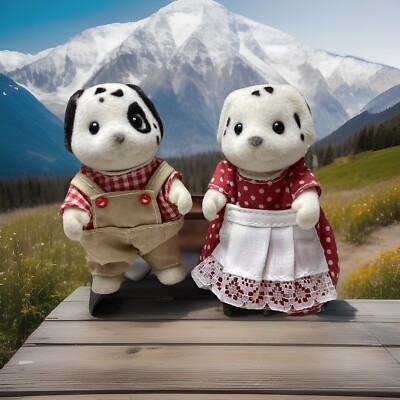 Sylvanian Families Dalmatiner Kennelworth Mama/Papa Vintage 1985. Calico Critters