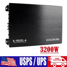2000W 4 Channel Car Amplifier Audio Power Amplifier Stereo Bass Amp K-1500.4