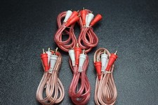 5 PCS 3 FT RCA WIRE AUDIOPIPE 2 CHANNEL CAR HOME AUDIO INTERCONNECT BMS-3
