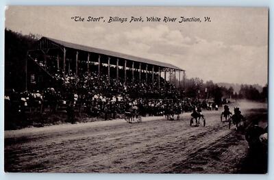White River Junction Vermont VT Postcard The Start Billings Park c1910's Antique