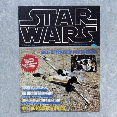 Star Wars Official Monthly Poster Magazine #2 Original Vintage 1977 UK Edition