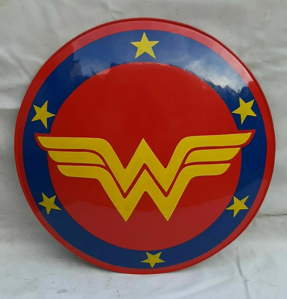Nuevo Escudo DC Super Hero Wonder Woman para Halloween Acero 22" Amazon War Foto 4 de 4