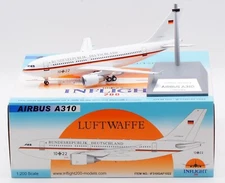 INFLIGHT200 GERMAN AIR FORCE AIRBUS A310-304 1:200 DIECAST IF310GAF1022 IN STOCK