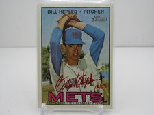 BILL HEPLER 2016 TOPPS HERITAGE REAL ONE RED INK AUTOGRAPH AUTO #15/67!
