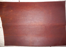 9.5"x13" DARK BROWN OIL TANNED UTILITY LEATHER COWHIDE avg 1.4mm thick 2012
