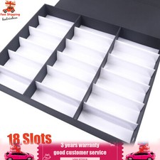 18 Slots Eyeglasses Storage Box Sunglasses Organizer Display Case Glasses Holder