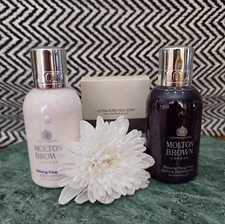 Molton Brown London Bath & Shower Gel, Body Lotion, Pure Milk Soap, * England*
