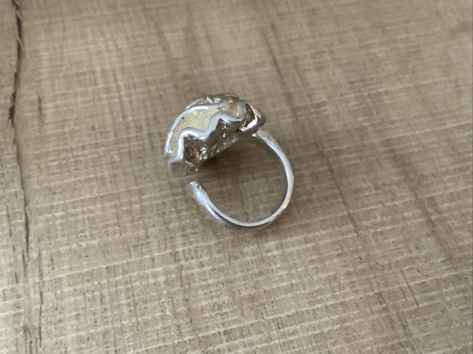 Solid Sterling Silver Adjustable Flower Bud Rose … - image 6