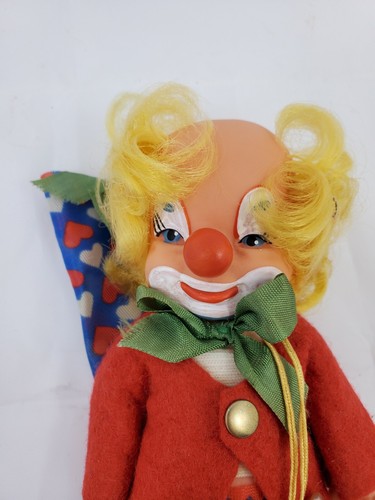 Vintage ARI German Vinyl Clown Doll Painted Face Very Cute - Picture 3 of 7