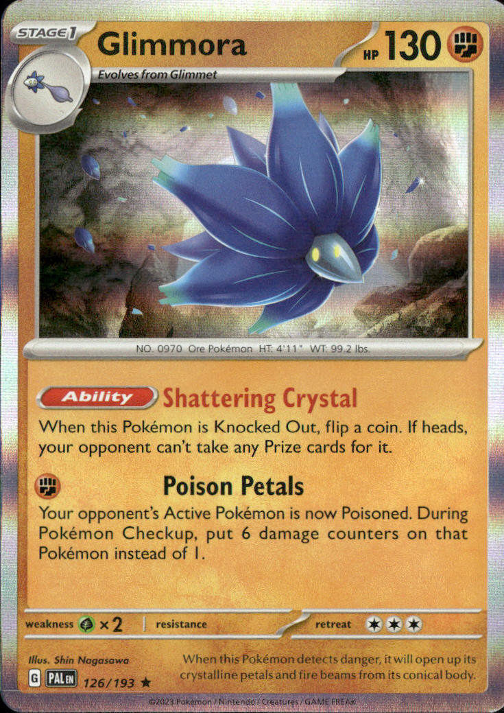 Glimmora 126/196 - Pokémon TCG Rare Card - NM/Mint Condition