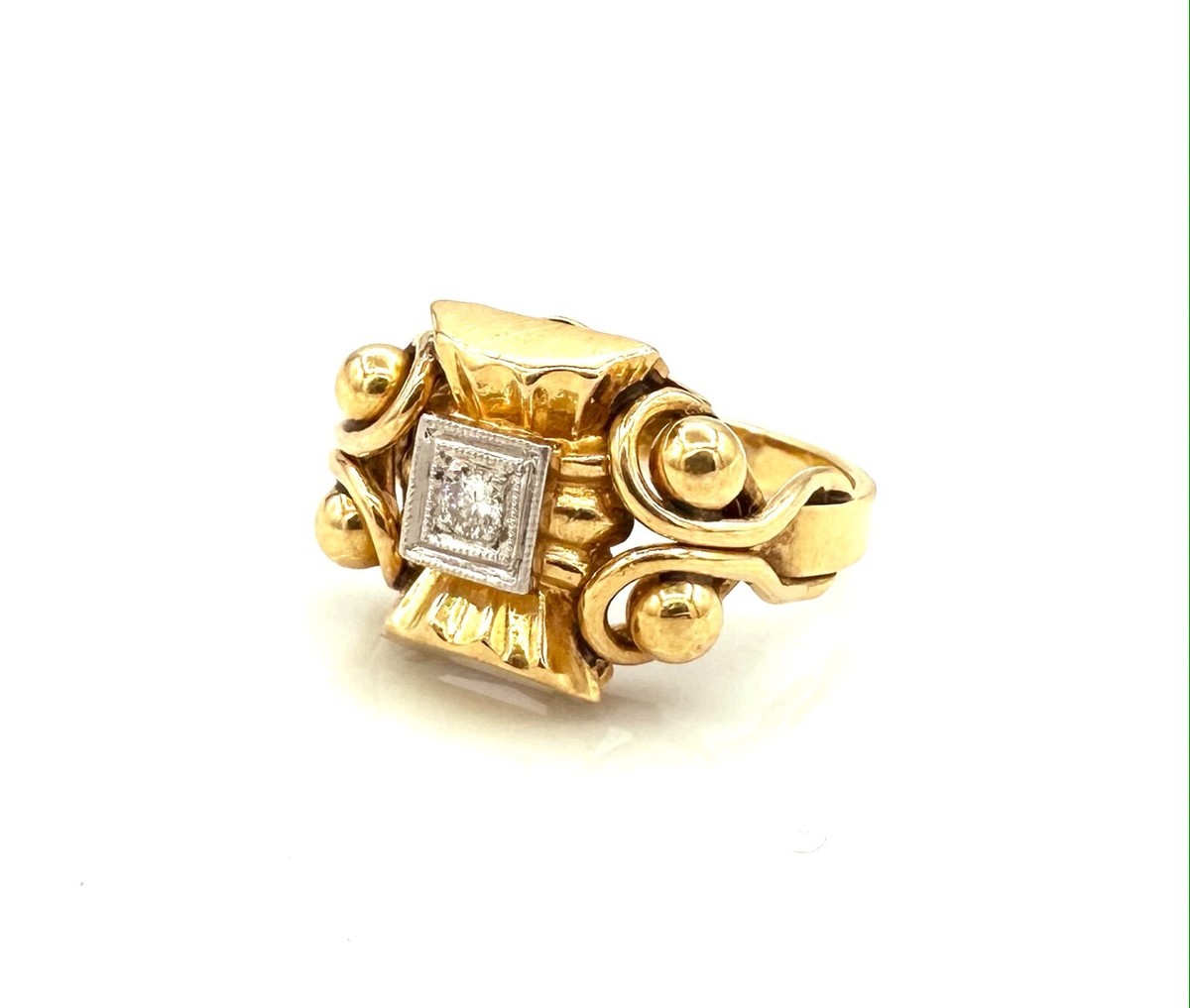 Bague Or 18 Carats Avec Diamants 1,80 Carat - Modèle éternité, Poids 5,05 G, Occasion