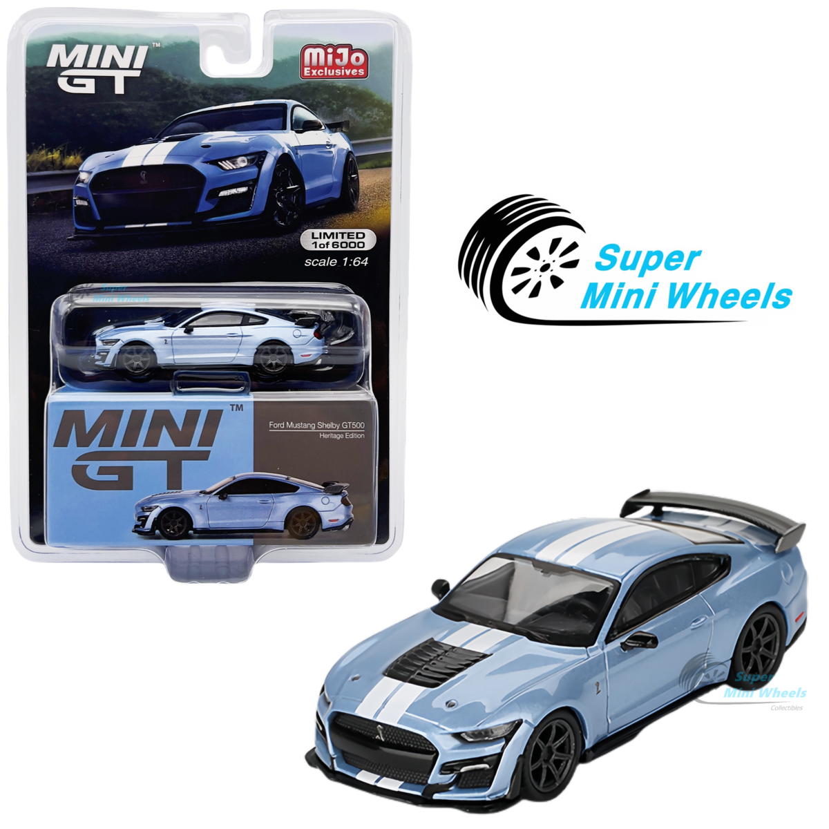 ミニカー MINI GT Ford Mustang Shelby GT500 1/64 Mini GT Ford Mustang Shelby GT500 SE Widebody (Pepper