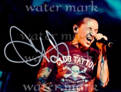 Chester Bennington Amerikanischer Sänger Reprint Signiertes Foto Größe 8''x11'' #2