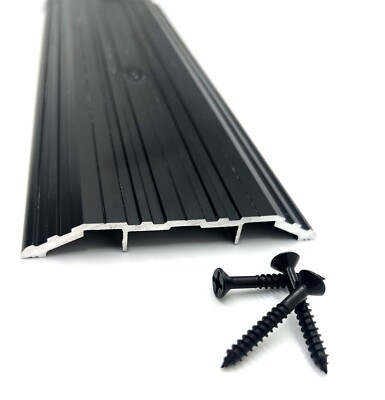 CBW Black Anodized Aluminum Threshold 4 Wide 1/2'' Height