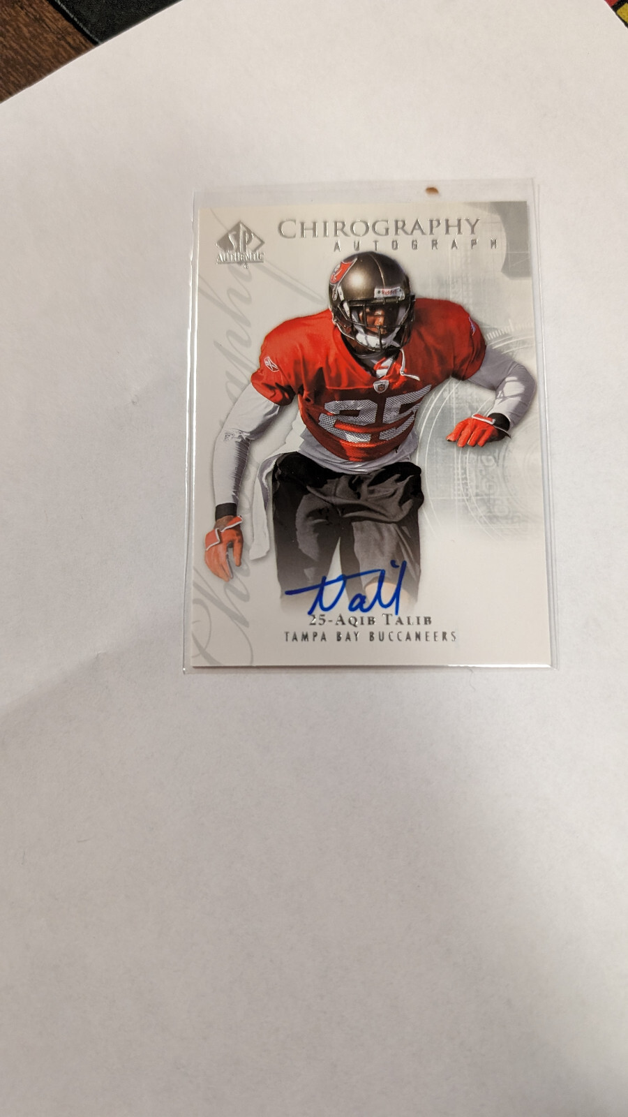 Aqib Talib SP Authentic Chirography #CHAT Base