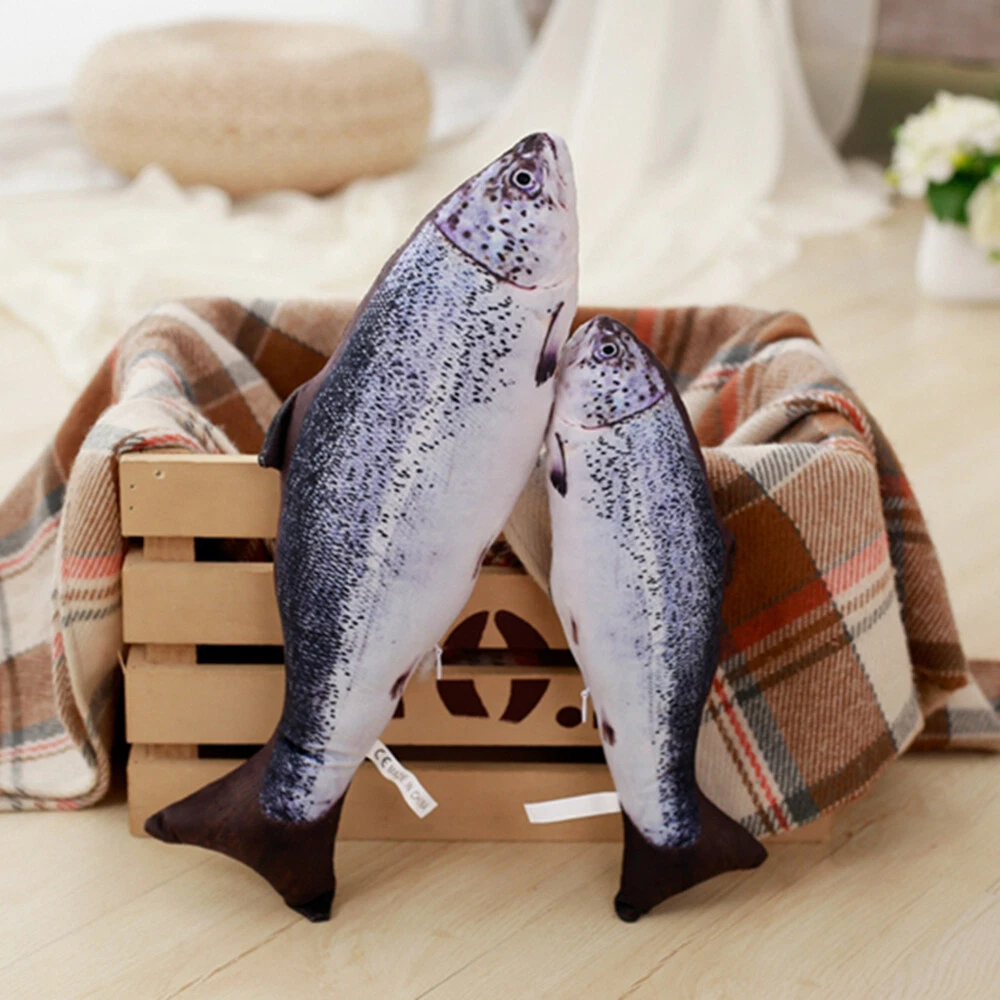 Salmon fish clearance pillow