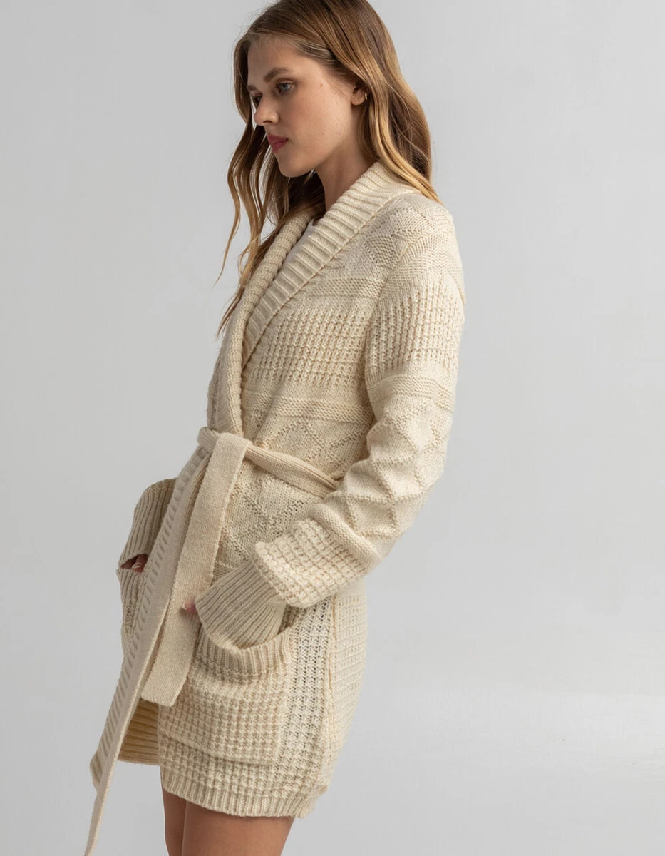 Cream cable top knit cardigan
