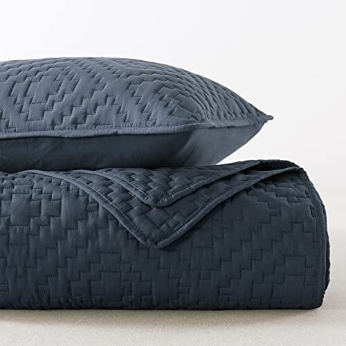 Oversized Size Quilt Bedding Sets with Pillow Shams Blue California