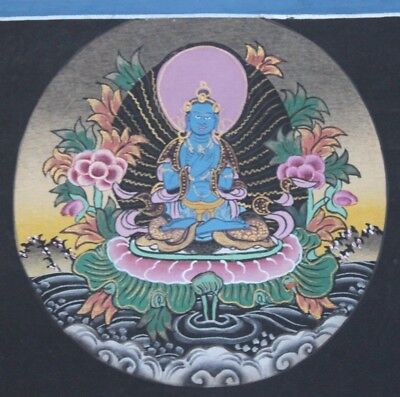 Buy LATE 20TH CENT. BUDDHIST KALACHAKRA THANGKA PAINTING FOUNDED IN SHIGATSE, TIBET