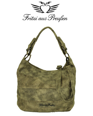 FRITZI AUS PREUßEN Schultertasche Shopper Hobo Bag KATHLEEN Buffalo Beige
