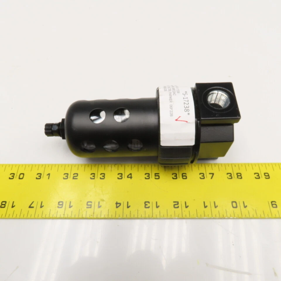 Parker 06F22AC 3/8" NPT Compressed Air Filter Assembly Manual Drain - Image 4 of 4