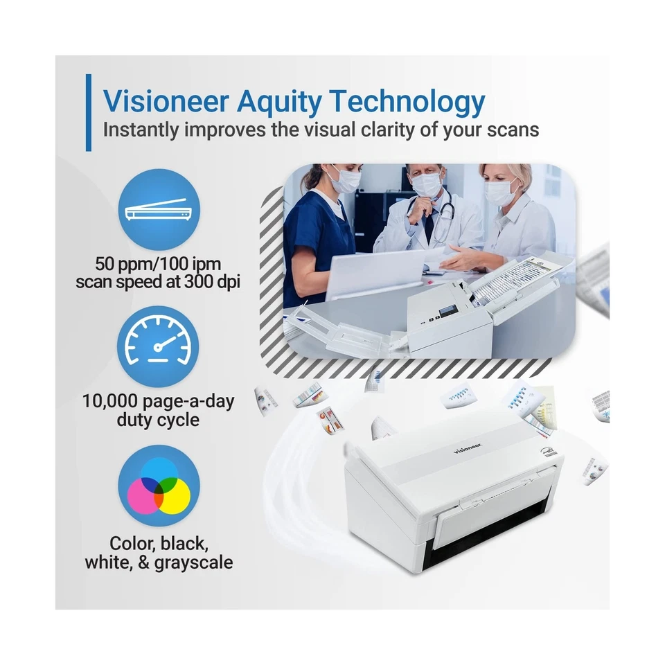 Visioneer Patriot PD45 Scanner, USB Duplex Office Document Scanner for PC, 50... - Image 3 of 4