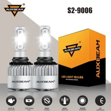 AUXBEAM 9006 LED Headlight Bulb Conversion Kit Low Beam White Super Bright 6500K
