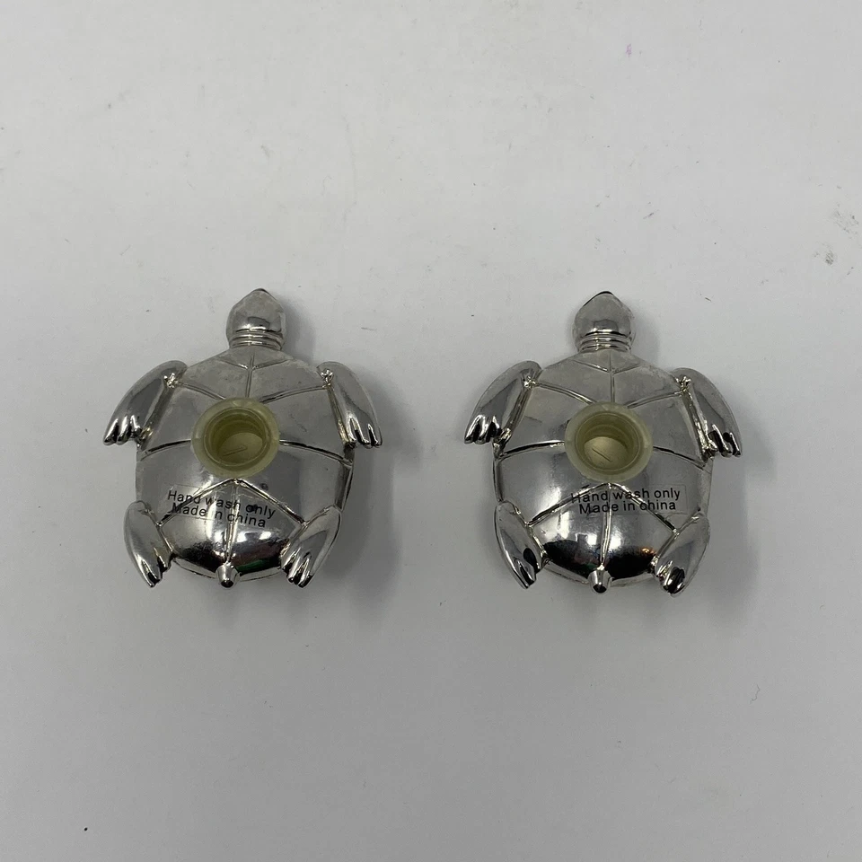 Набор металлической соли и перца Sea Turtle Sliver б/у в отличном состоянии - Изображение 2 из 3