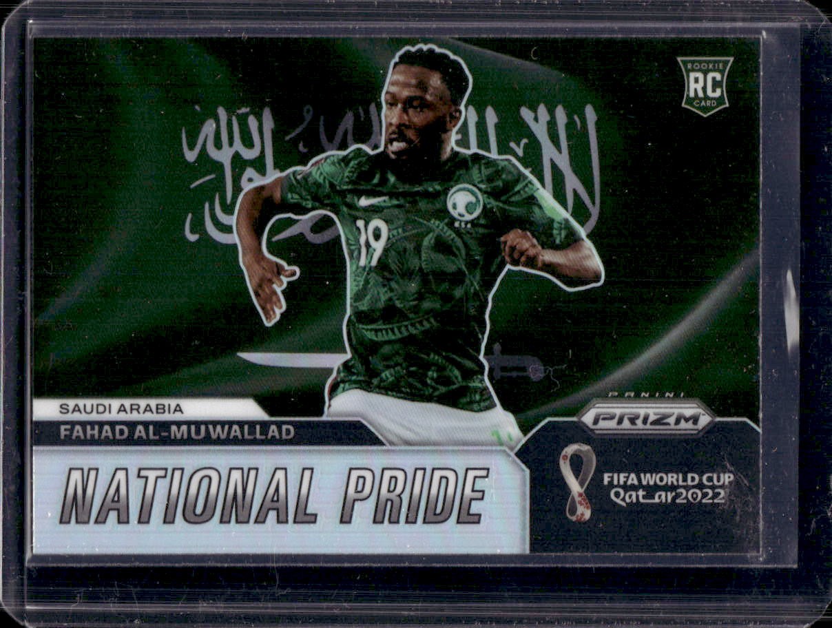 Fahad Al-Muwallad 2022 Panini Prizm World Cup #22 National Pride Rookie Silver