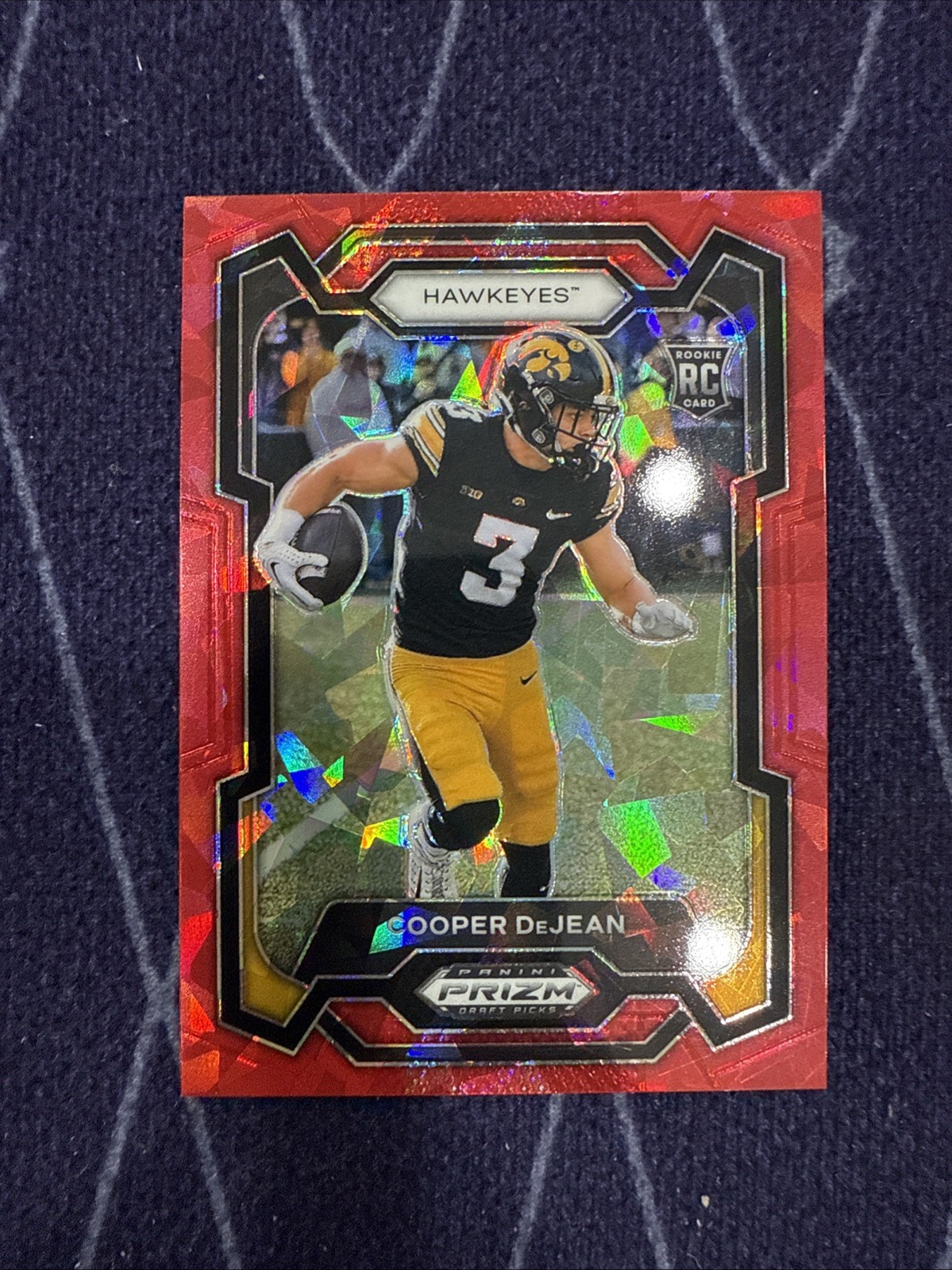 2024 Panini Prizm Draft Picks - Cooper DeJean #113 Red Ice Prizm (RC)